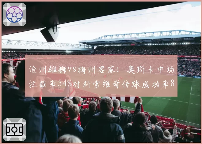 沧州雄狮vs梅州客家:奥斯卡中场拦截率54%对科索维奇传球成功率89%,攻防节拍器对决定生死